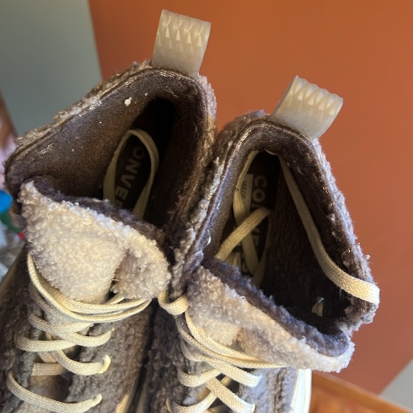 Fuzzy high top platform converse - Picture 4 of 6